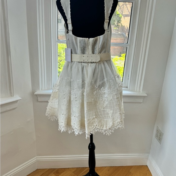 ZIMMERMANN The High Tide Embroidered Mini in Ivory - Picture 3 of 7